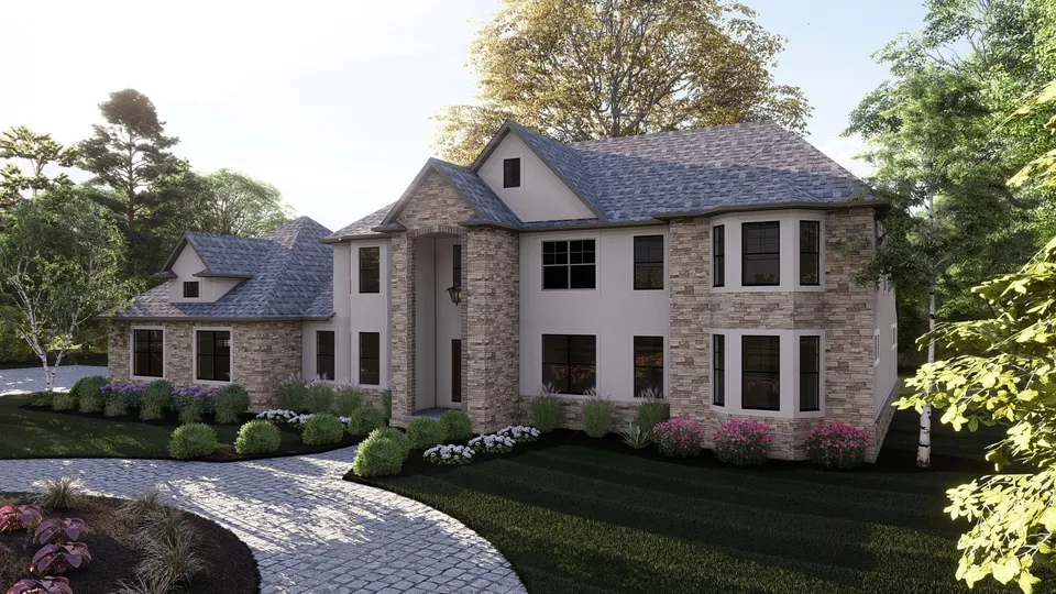 The Hickory house plan, exterior view 2